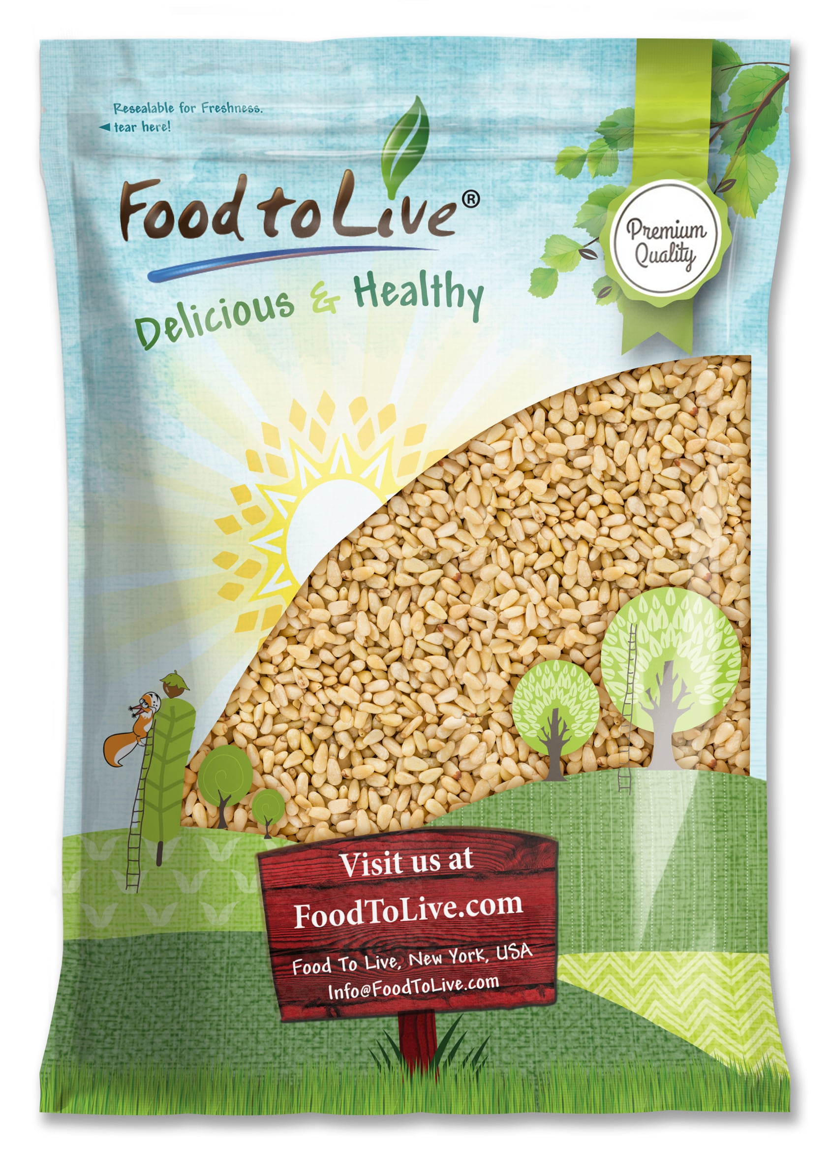 Pine Nuts – Whole Raw Pignolias, Unsalted, Vegan, Kosher, Bulk, Great for Pesto - Picture 29 of 107