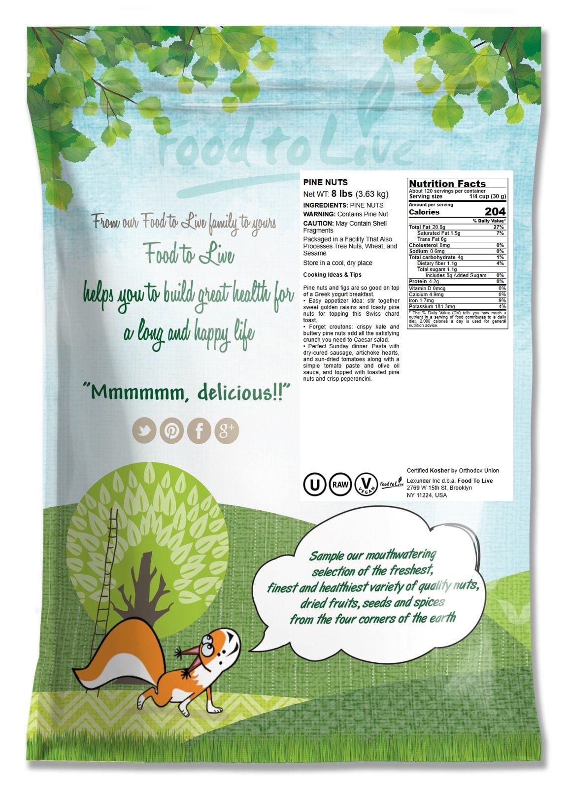 Pine Nuts – Whole Raw Pignolias, Unsalted, Vegan, Kosher, Bulk, Great for Pesto - Picture 91 of 107