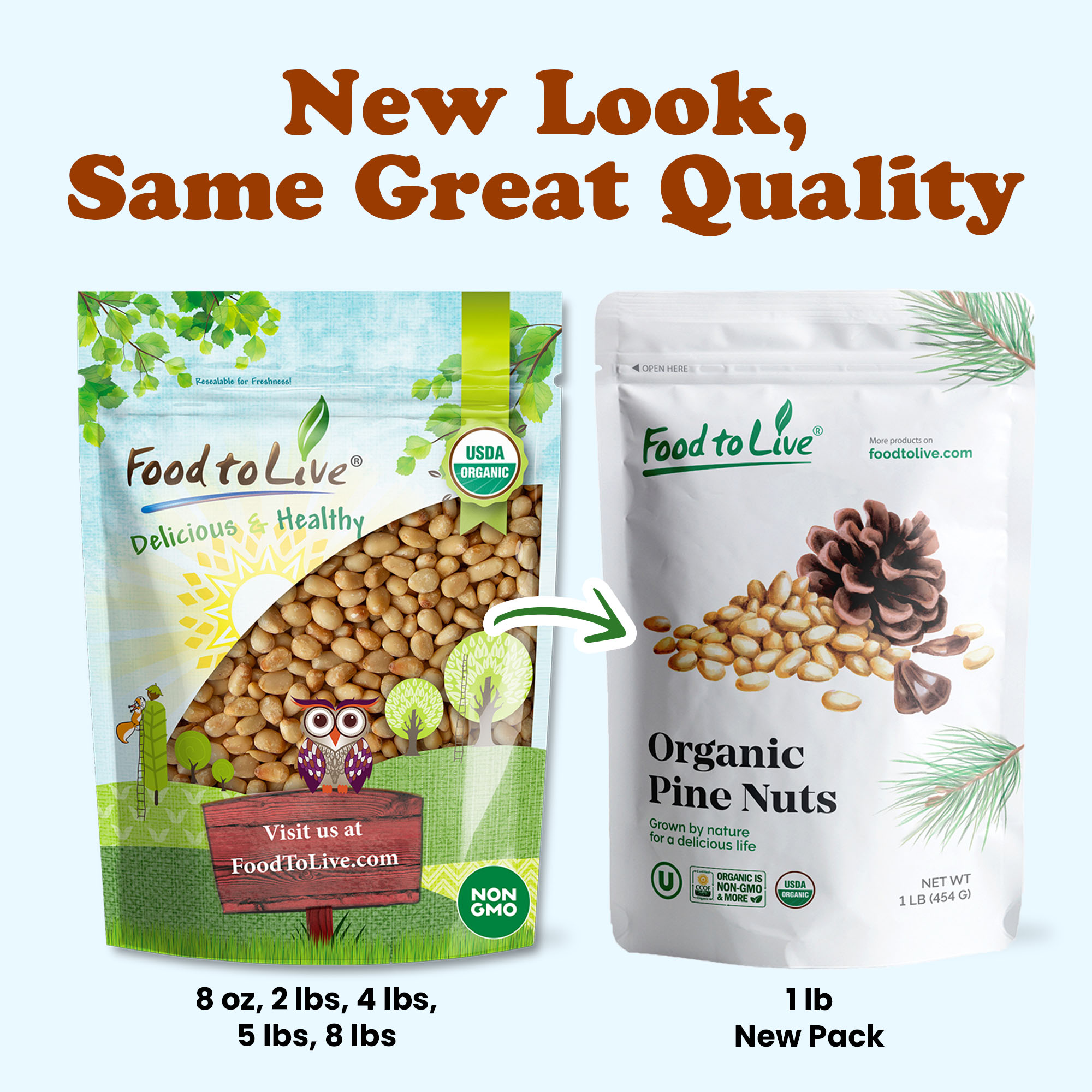 Organic Dry Roasted Pine Nuts - Non-GMO, Vegan, Kosher, Bulk - by Food to Live - 第 48/56 張圖片