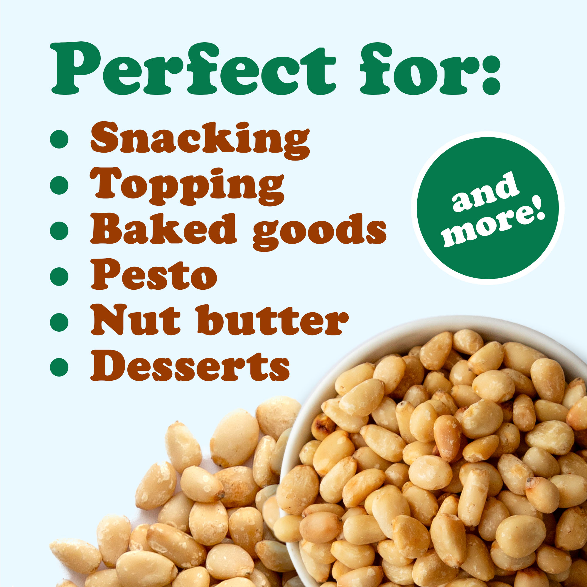 Organic Dry Roasted Pine Nuts - Non-GMO, Vegan, Kosher, Bulk - by Food to Live - 第 47/56 張圖片