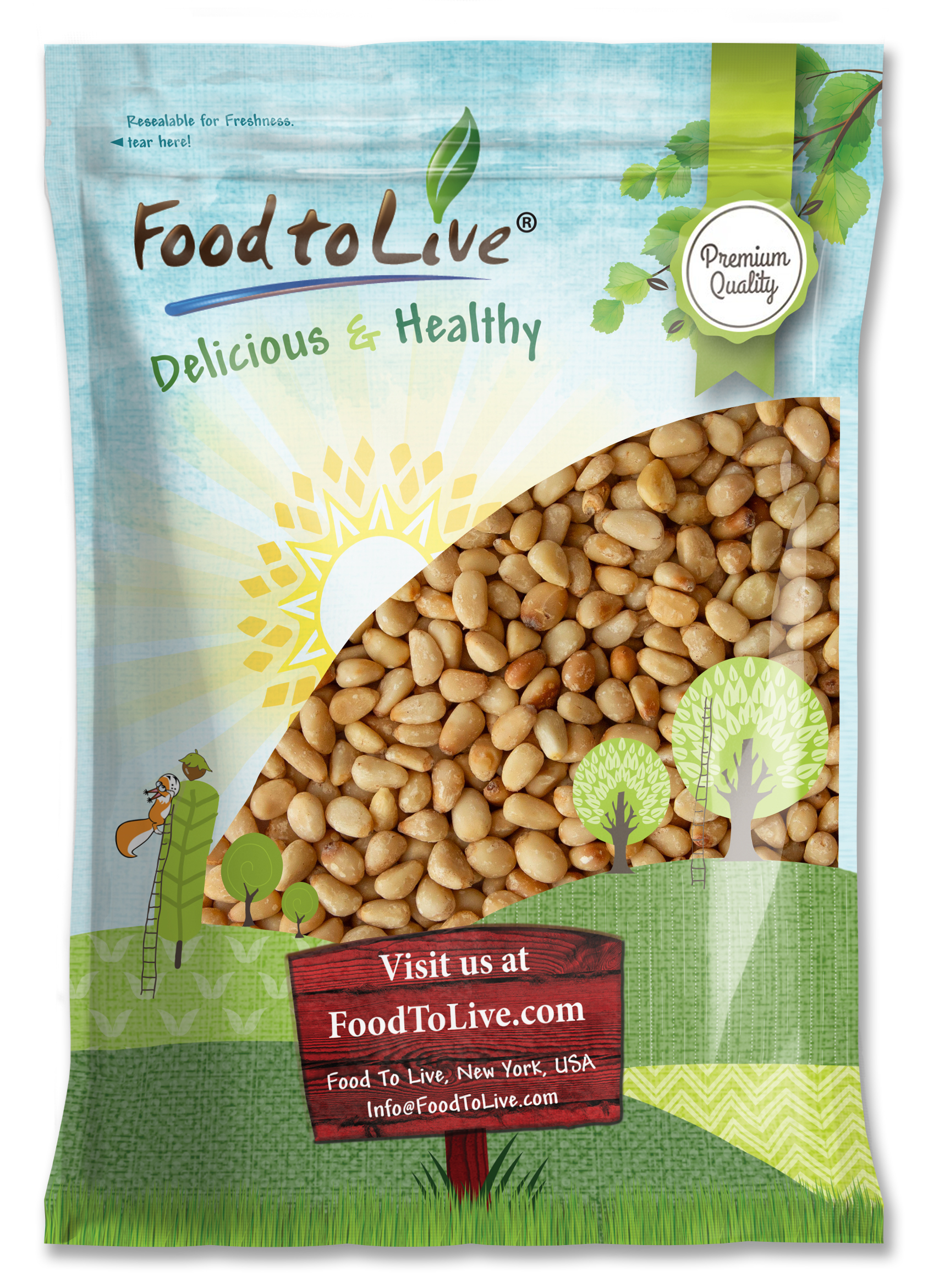 Dry Roasted Pine Nuts with Himalayan Salt – No Oil Added, Vegan, Kosher, Bulk - Picture 17 of 56