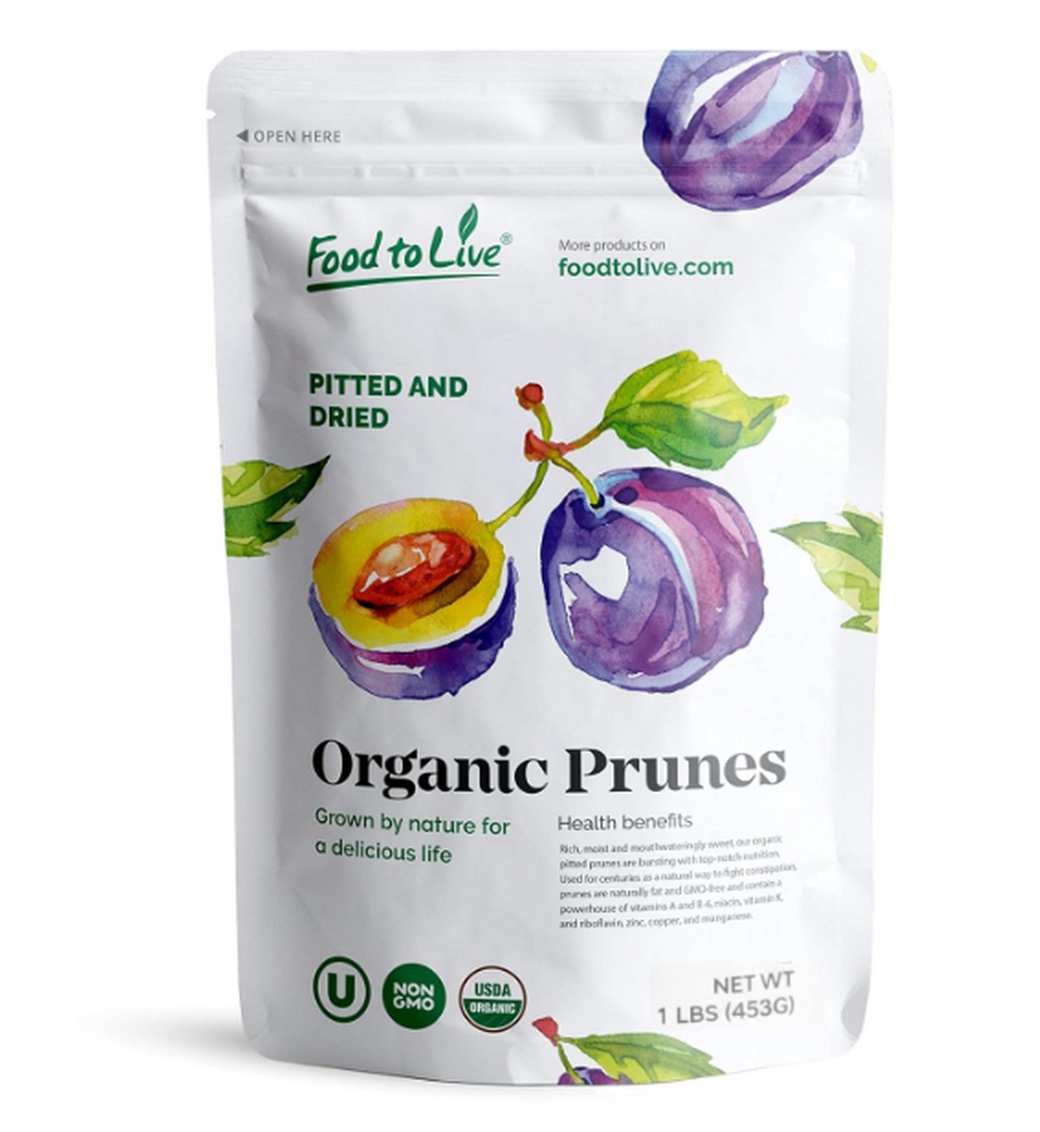 Organic Pitted Prunes - Non-GMO, Kosher, Raw, Vegan - by Food To Live - Picture 12 of 59