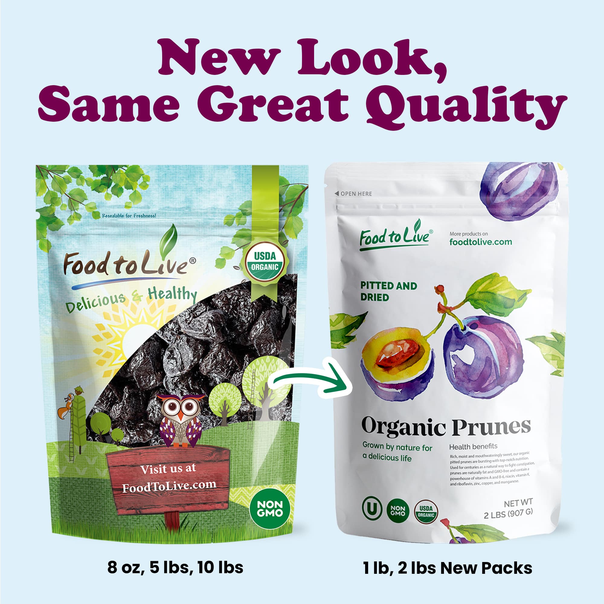 Organic Pitted Prunes - Non-GMO, Kosher, Raw, Vegan - by Food To Live - Picture 59 of 59