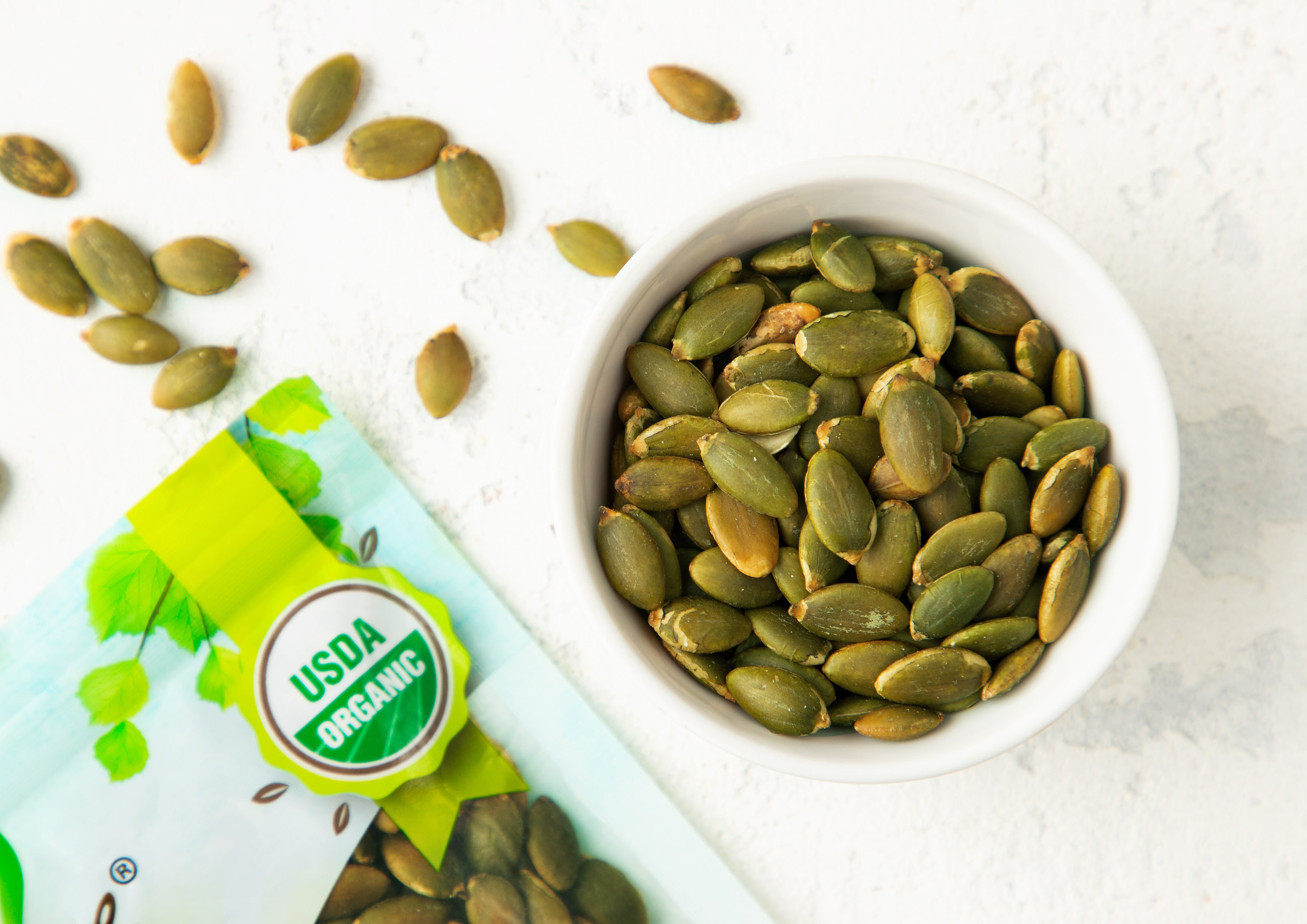 Organic Dry Roasted Pumpkin Seed Kernels - Non-GMO, Unsalted, Vegan, Kosher
