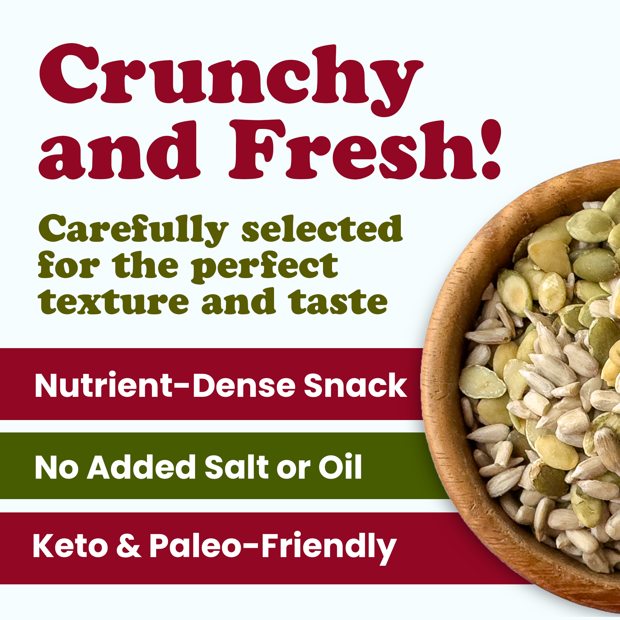 Sunflower Kernels and Pumpkin Kernels Mix – Natural, Raw, Vegan, Kosher, Bulk - Picture 37 of 44