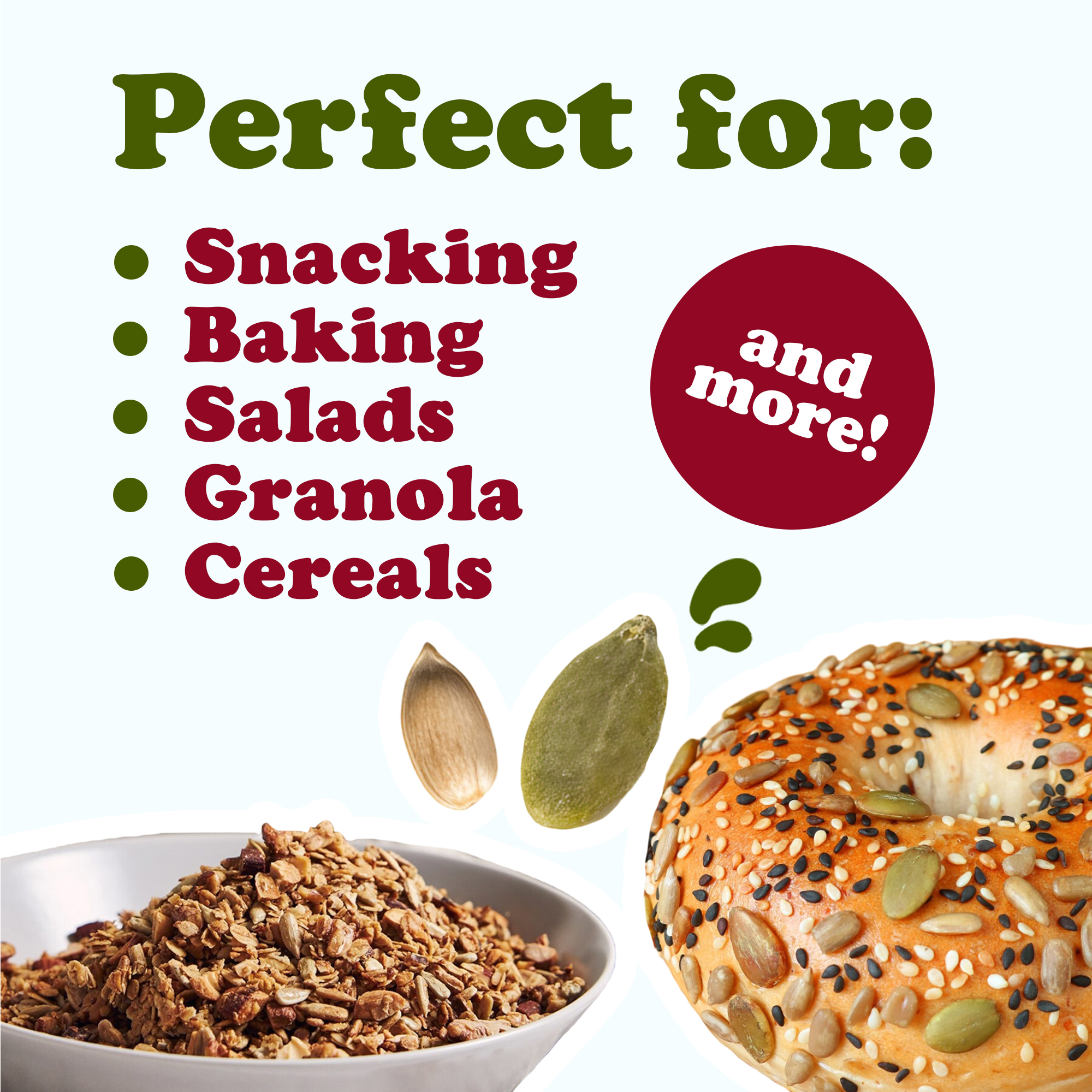 Sunflower Kernels and Pumpkin Kernels Mix – Natural, Raw, Vegan, Kosher, Bulk - Picture 32 of 44