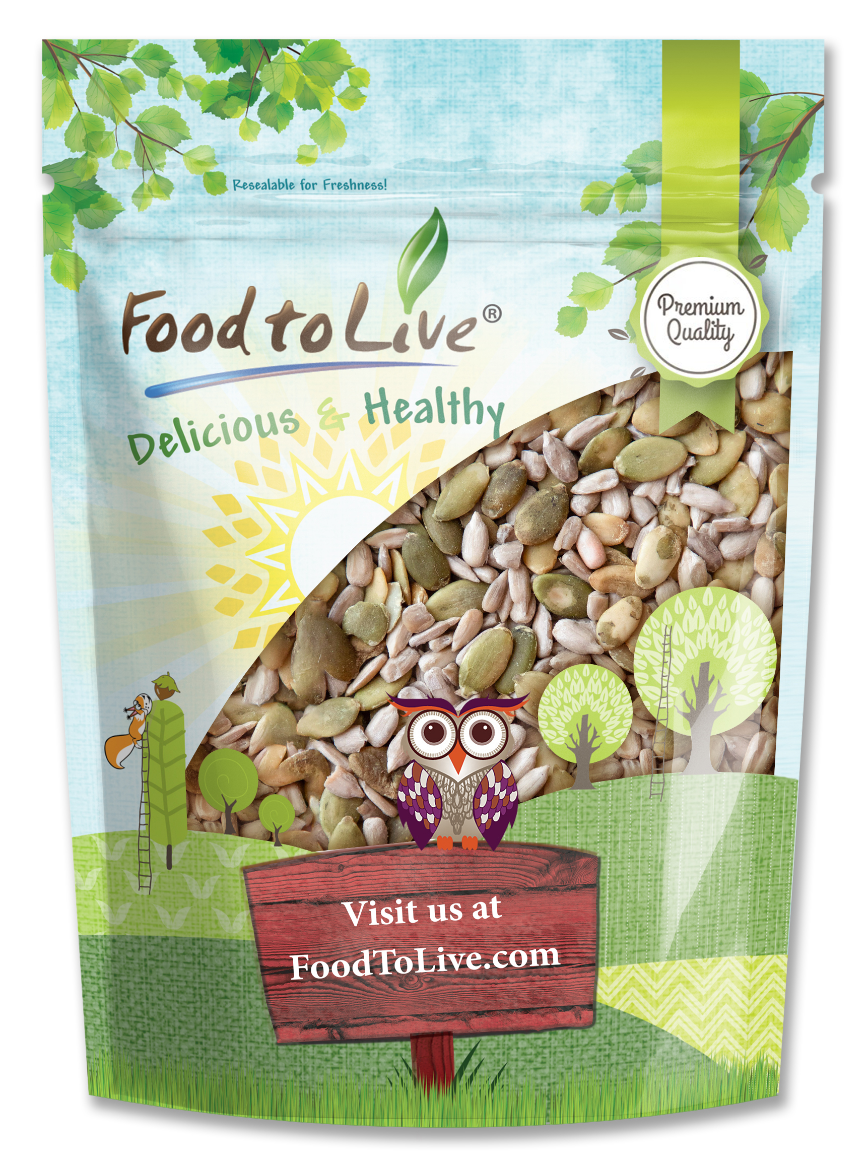 Sunflower Kernels and Pumpkin Kernels Mix – Natural, Raw, Vegan, Kosher, Bulk - Picture 21 of 44