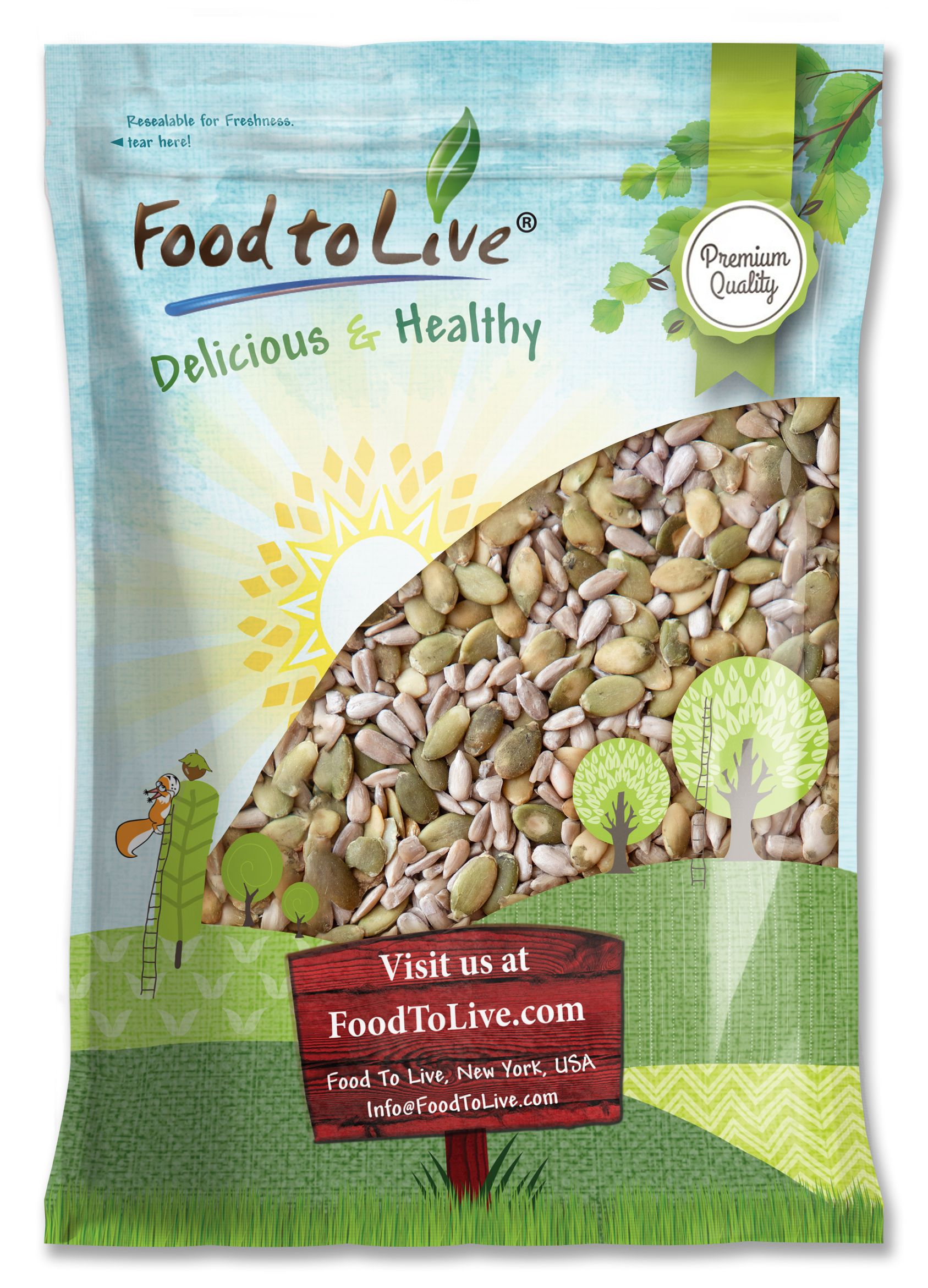 Sunflower Kernels and Pumpkin Kernels Mix – Natural, Raw, Vegan, Kosher, Bulk - Picture 15 of 44