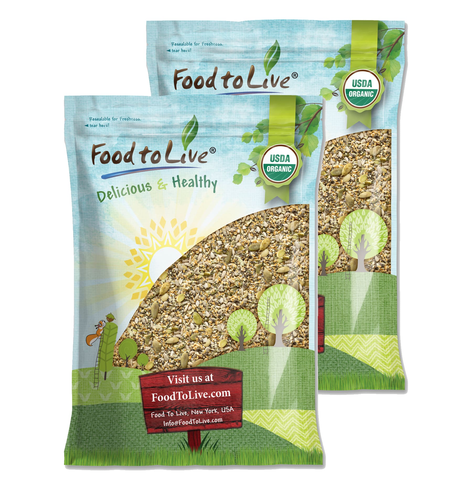 Organic Raw Superseed Mix with Chia, Flax, Hemp, Pumpkin, and Sunflower —Non-GMO - Picture 9 of 56