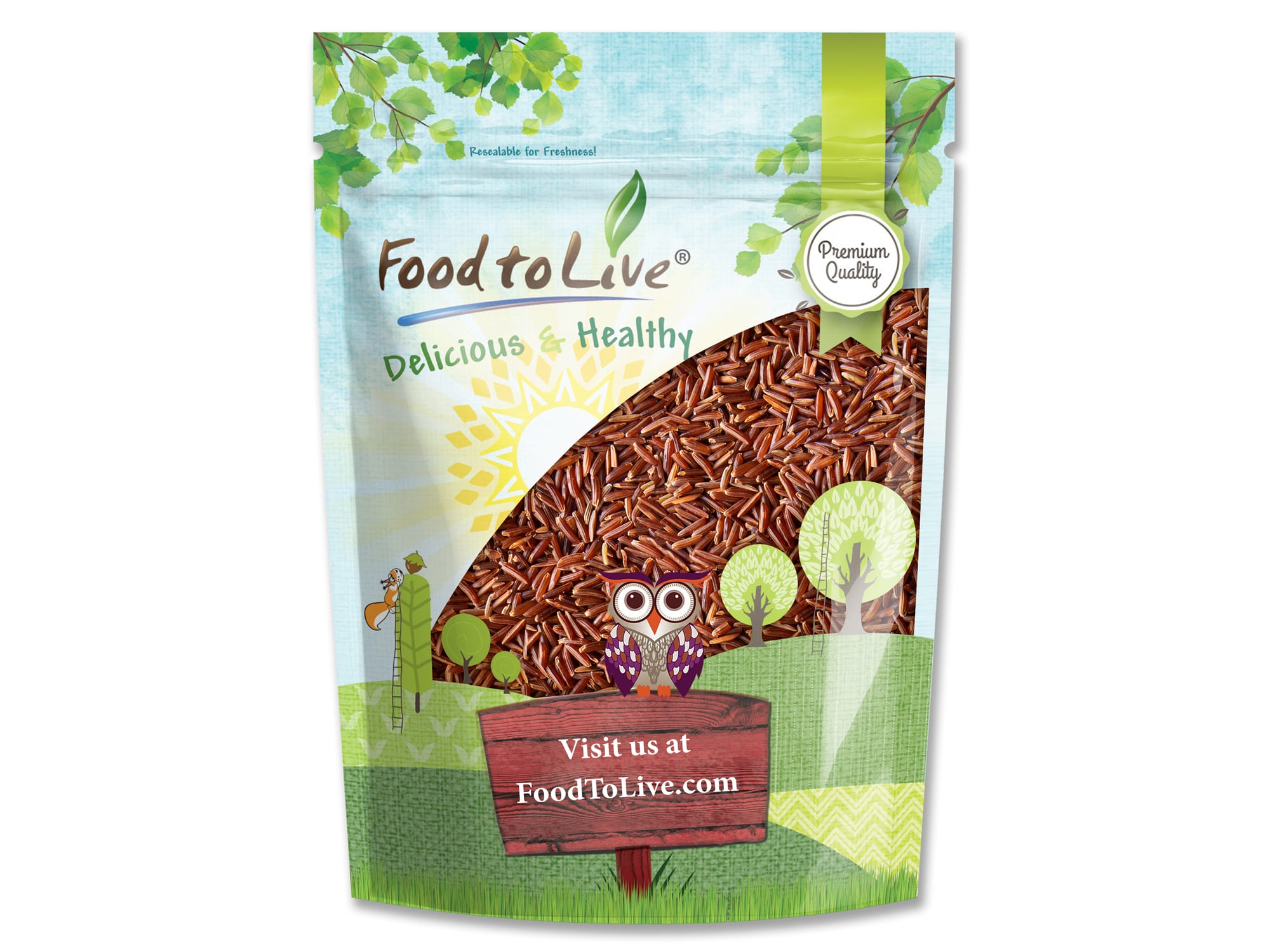 Red Rice &ndash; Whole Long-Grain Rice, Nutty Flavor, Soft Textu