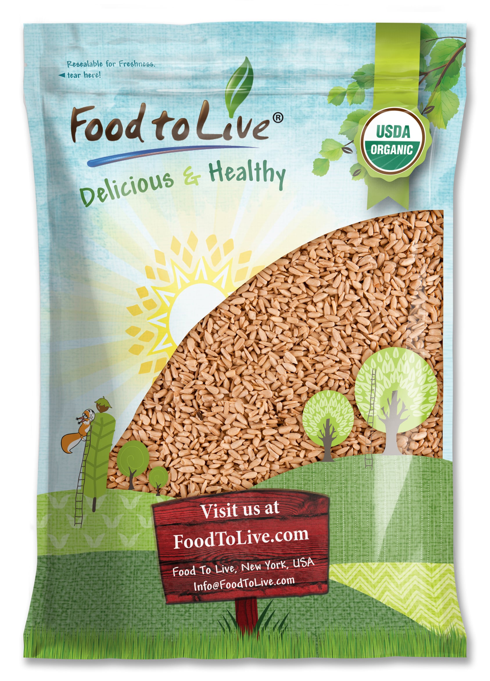 Organic Dry Roasted Sunflower Seeds with Himalayan Salt - Non-GMO, Kosher, Vegan - Picture 13 of 42