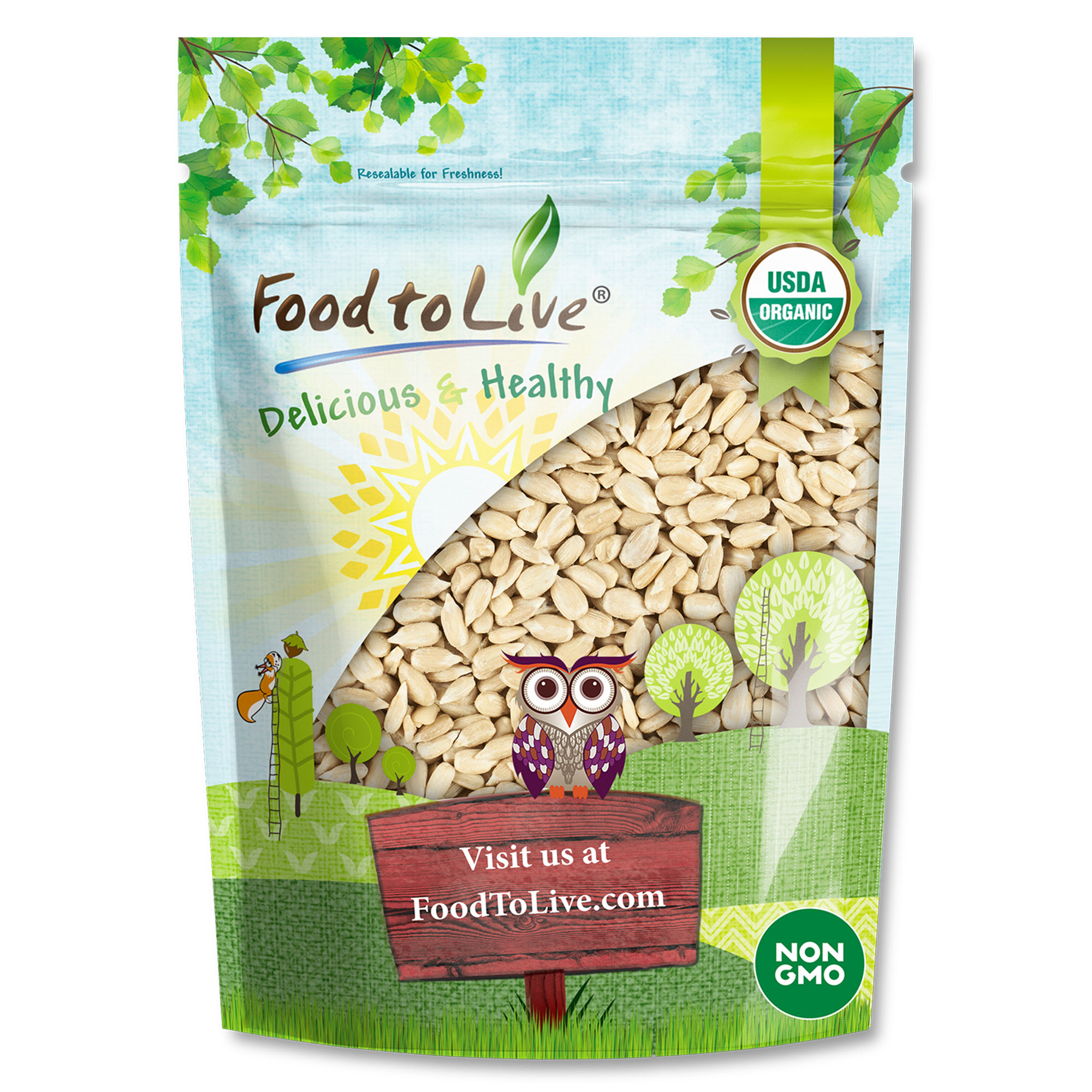 Organic Sprouted Sunflower Seeds with Himalayan Salt – by Food to Live - Picture 49 of 56
