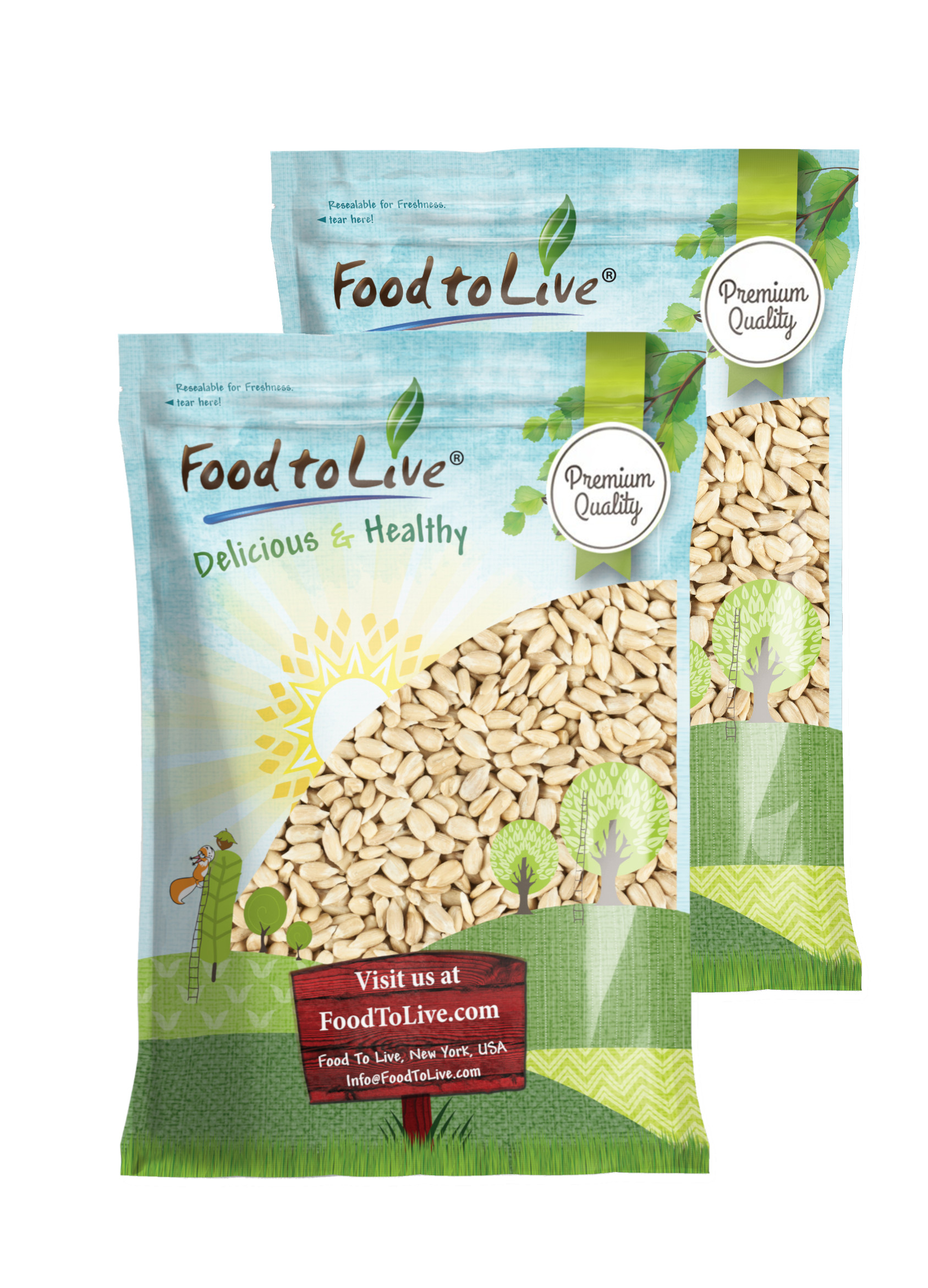 Organic Sprouted Sunflower Seeds with Himalayan Salt – by Food to Live - Picture 9 of 56
