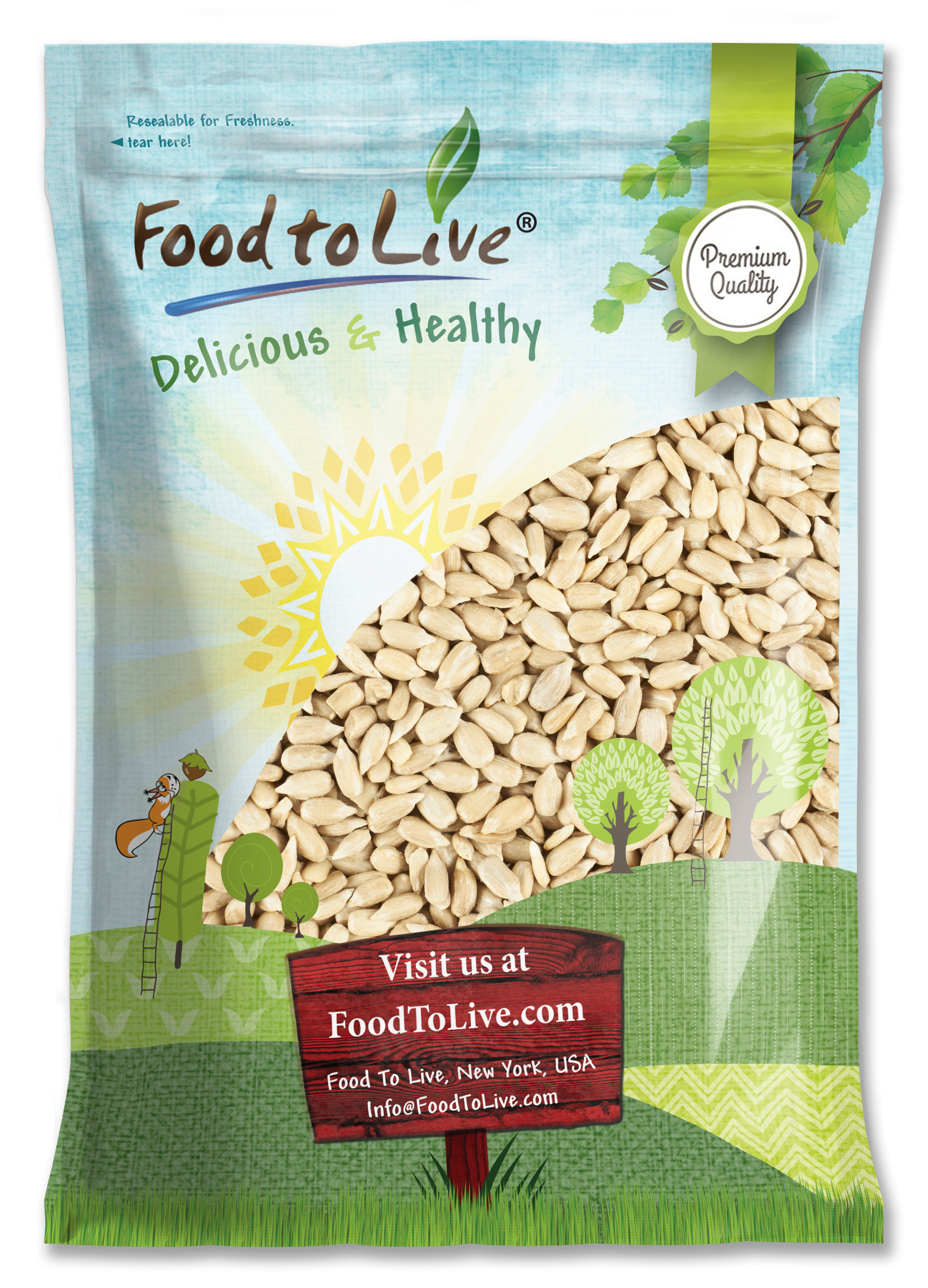 Organic Sprouted Sunflower Seeds with Himalayan Salt – by Food to Live - Picture 17 of 56