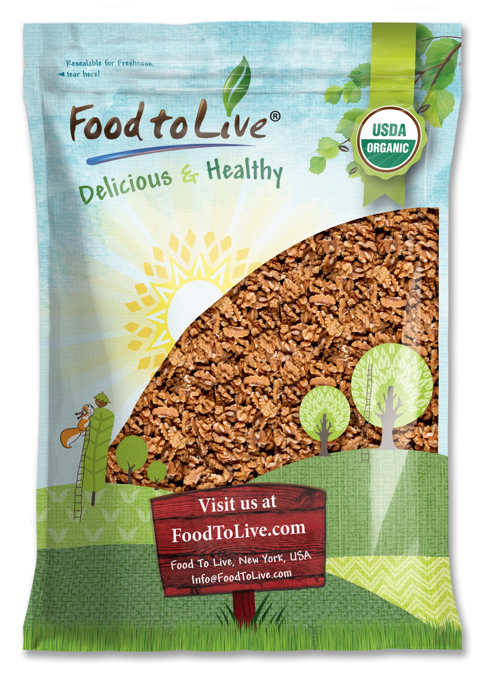 California Walnuts - Kosher, Raw, Vegan - by Food To Live - Picture 44 of 68