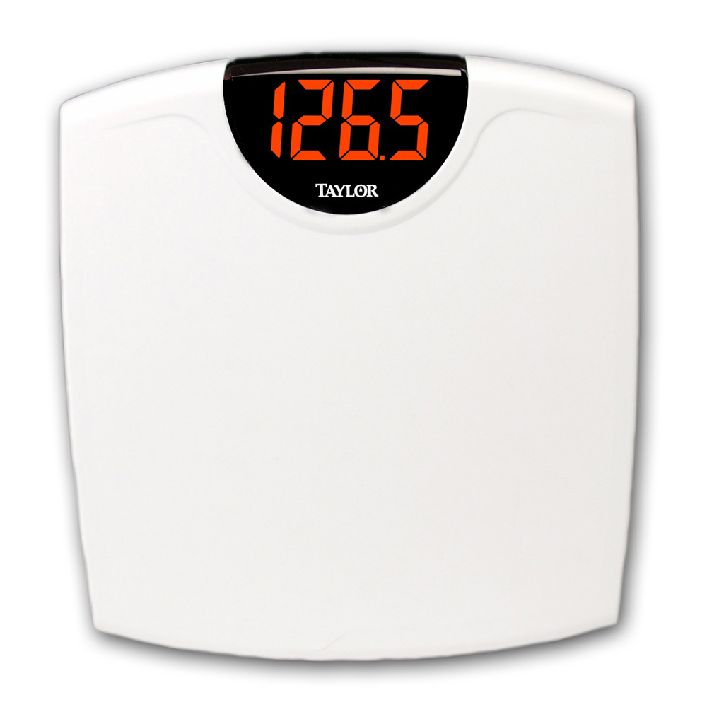 Taylor 9856 SuperBrite LED Bathroom Scale350 lb/160 kg Capacity eBay