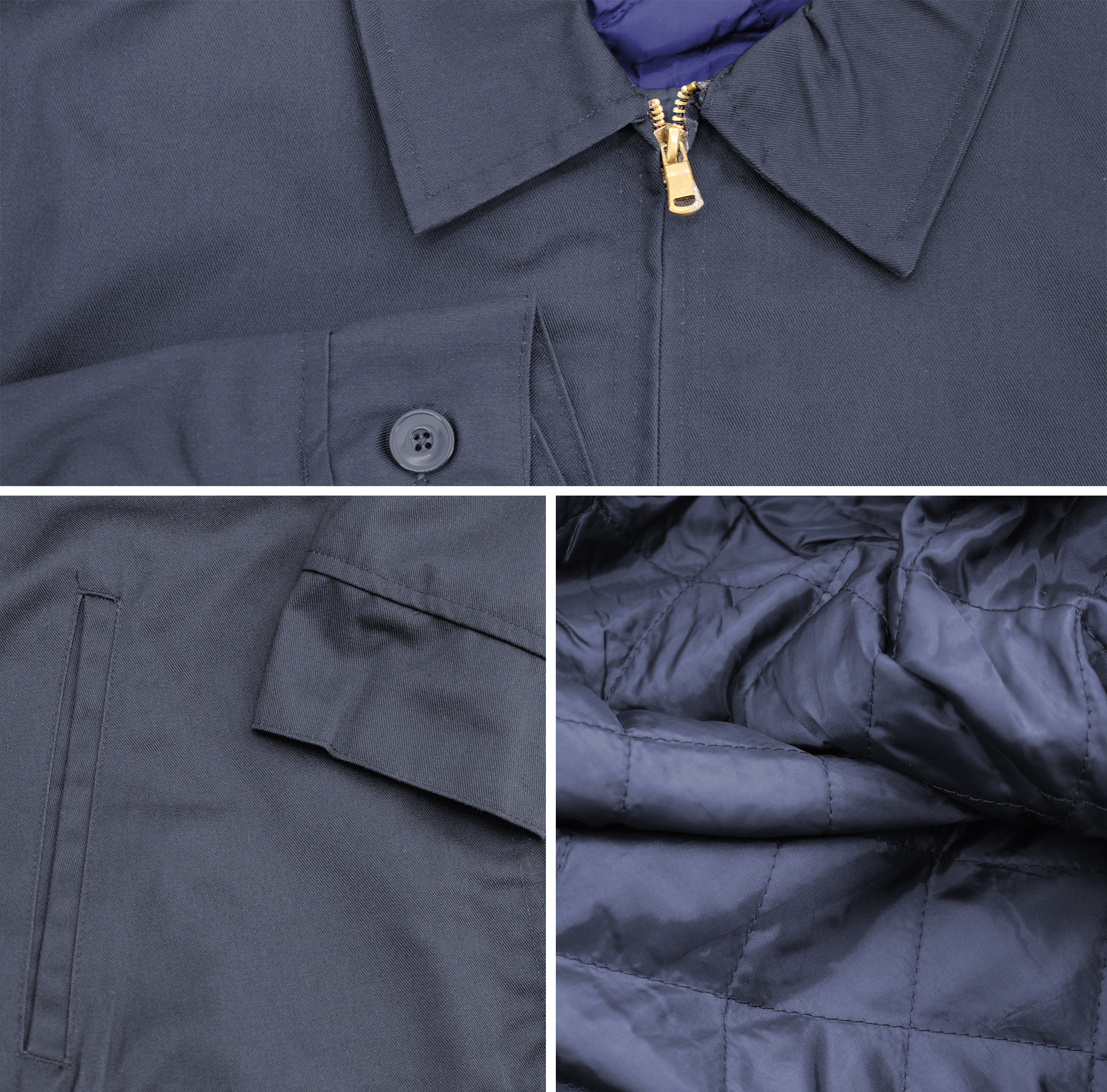 Men's Classic Eisenhower Ike Waist Length Lined Insulated Workwear Jacket