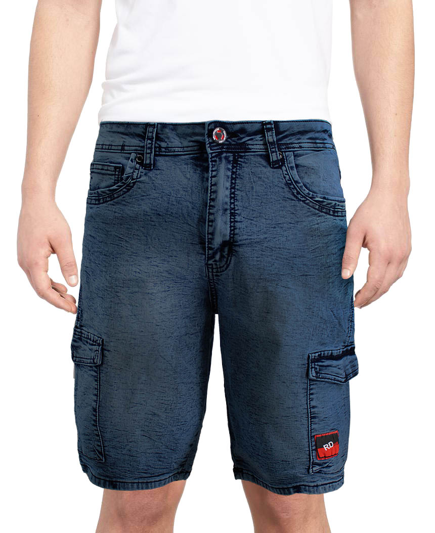 Men's Stretch Multi Pocket Slim Fit Stonewash Denim Jean Car