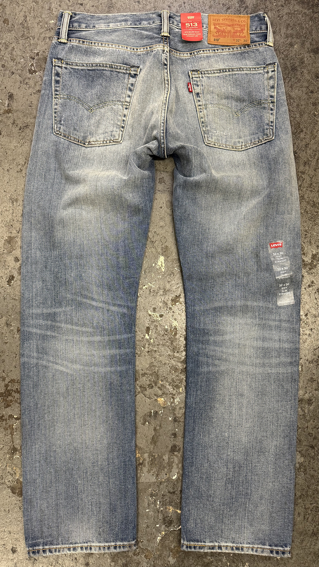 Levi's Men's Cotton 513 Slim Fit Straight Leg Stretch Faded Denim Jean Pants - Picture 7 of 14