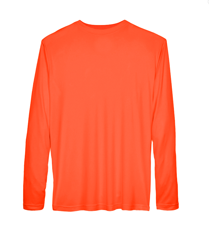 Men's ANSI/ISEA Safety Work Construction Performance Long-Sleeve Neon T-Shirt