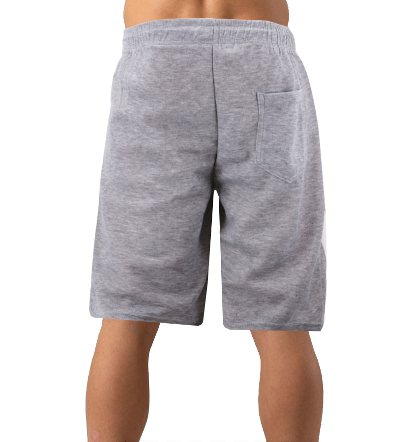 Men's Drawstring Elastic Waist Fleece Zipper Pockets Fitness Gym Sweat Shorts - Picture 3 of 19