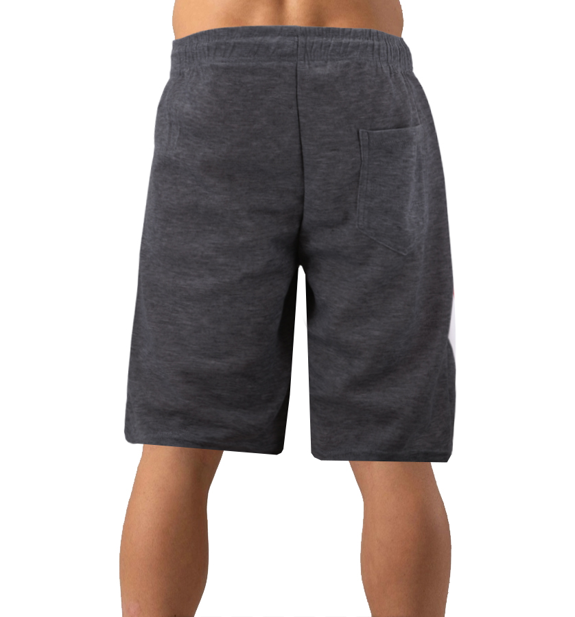 Men's Drawstring Elastic Waist Fleece Zipper Pockets Fitness Gym Sweat Shorts - Picture 6 of 19