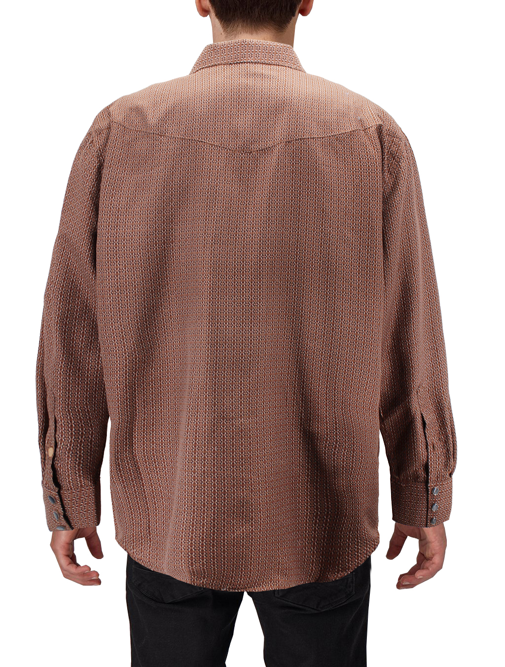 Men's Cowboy Western Long Sleeve Paisley Patterned Rodeo Button Up Dress Shirt - Picture 15 of 57