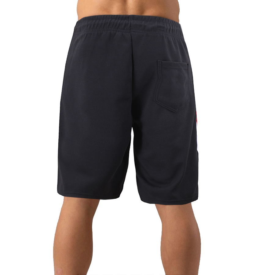 Men's Drawstring Elastic Waist Fleece Zipper Pockets Fitness Gym Sweat Shorts - Picture 9 of 19