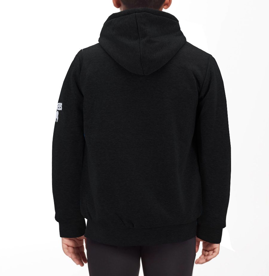 Boys Los Angeles Athletic Sherpa Lined Fleece Kids Zip Up Hoodie Sweater Jacket - Picture 9 of 10