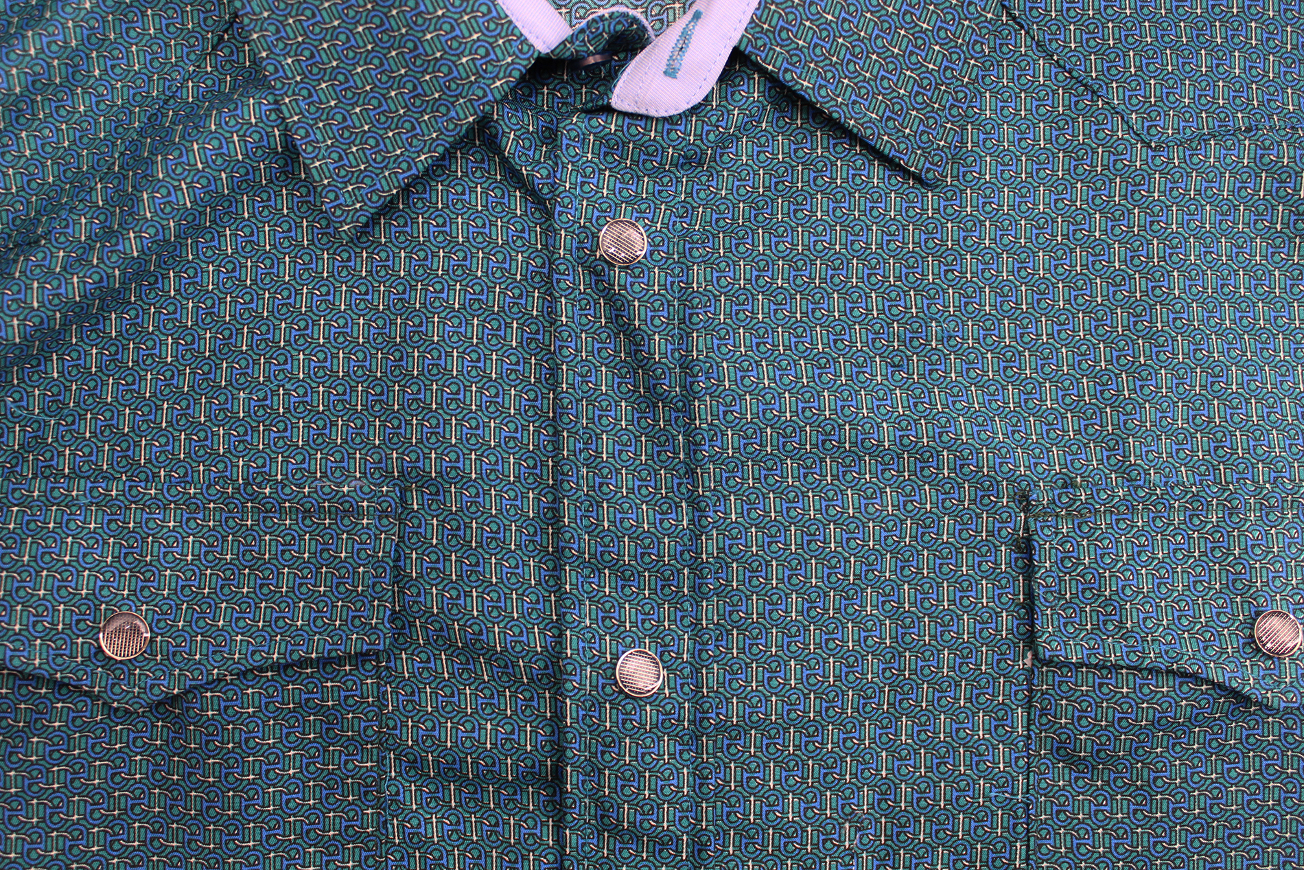 Men's Cowboy Western Long Sleeve Paisley Patterned Rodeo Button Up Dress Shirt - Picture 40 of 57