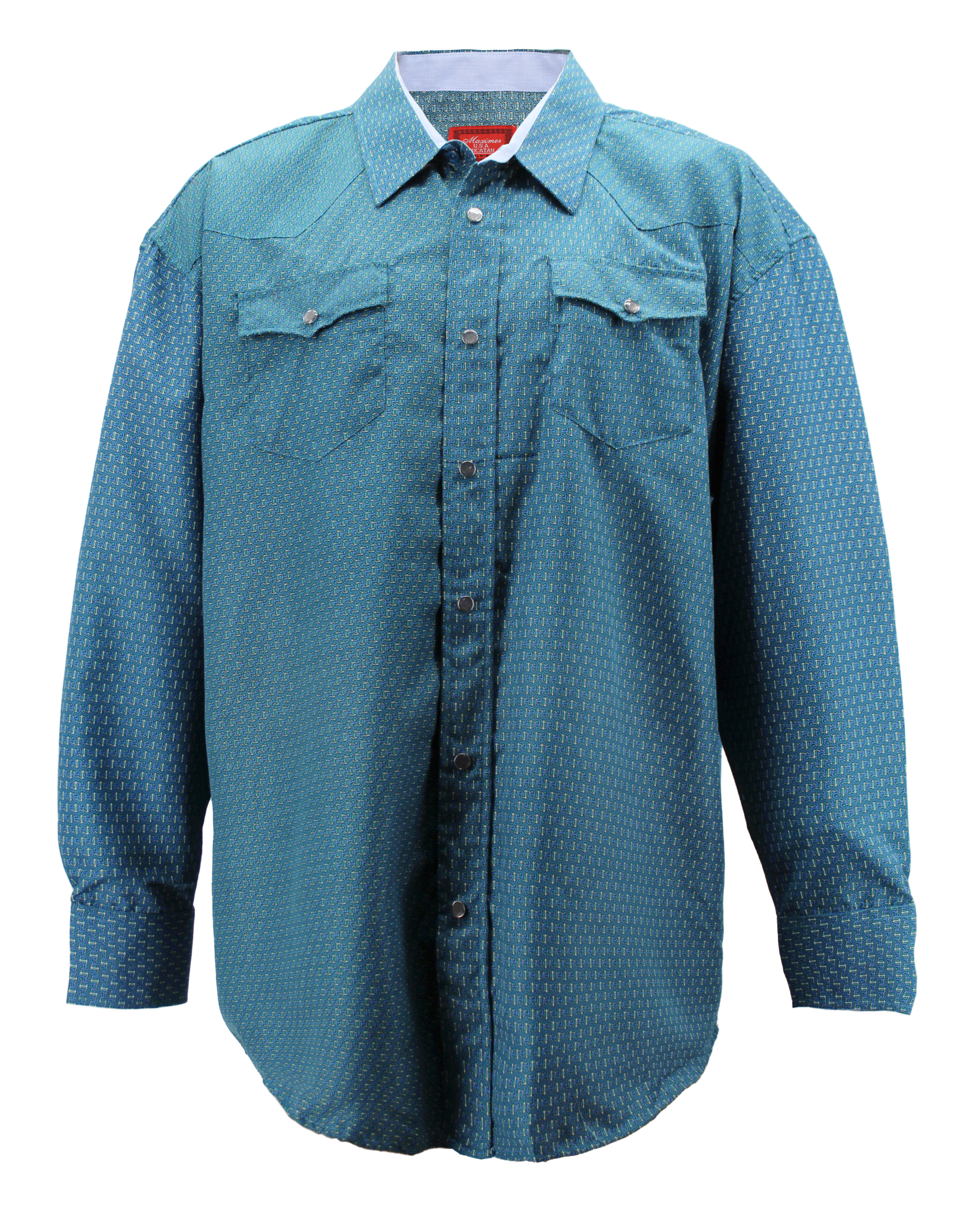 Men's Cowboy Western Long Sleeve Paisley Patterned Rodeo Button Up Dress Shirt - Picture 41 of 57