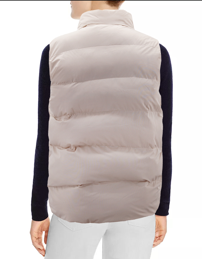 Women's Lightweight Quilted Stand Collar Full Zip Up Down Puffer Jacket Vest - Picture 12 of 32
