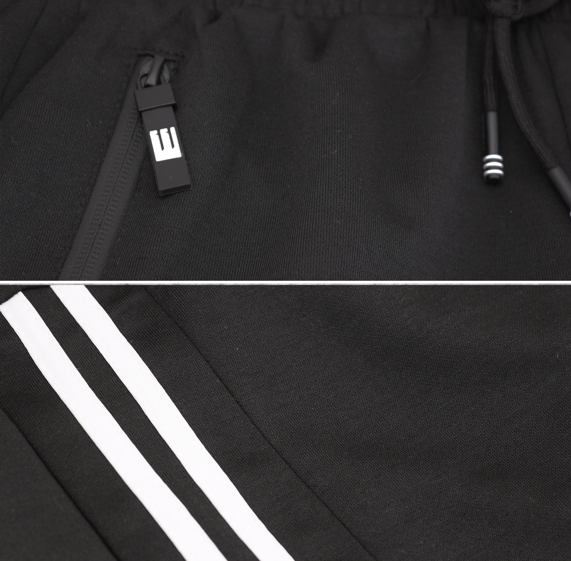 Men's Drawstring Elastic Waist Fleece Zipper Pockets Fitness Gym Sweat Shorts - Picture 19 of 19