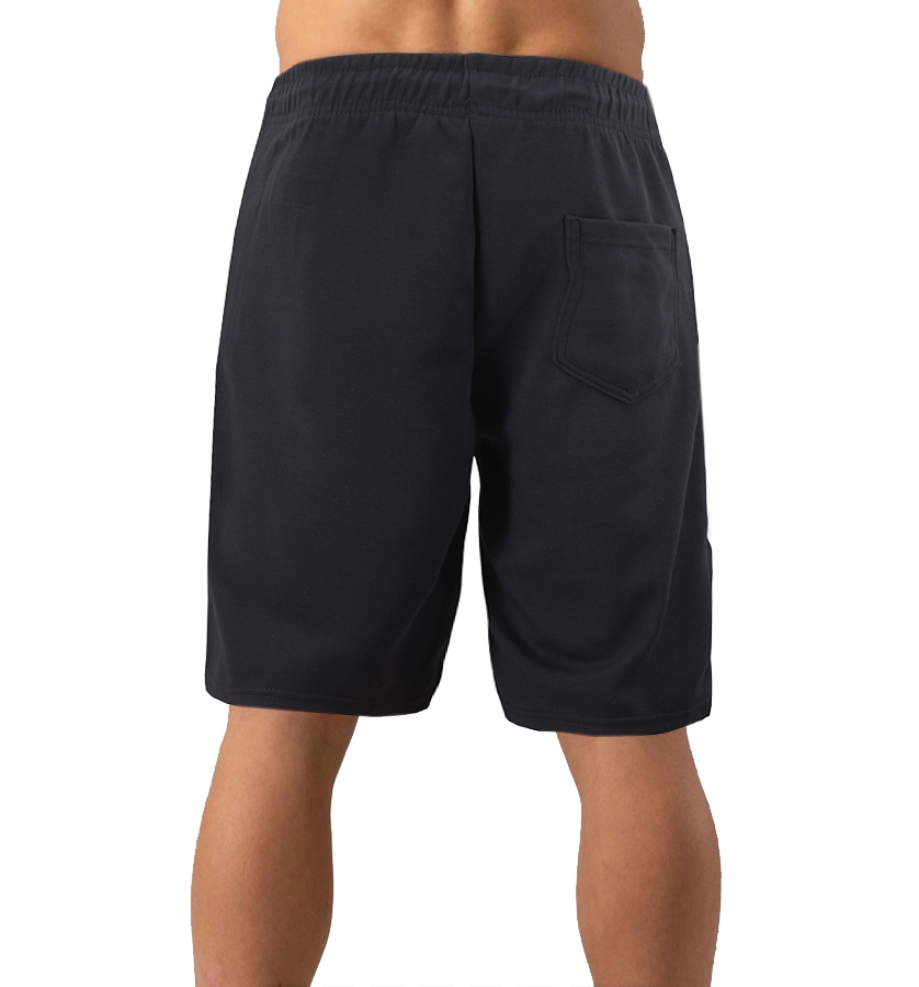 Men's Drawstring Elastic Waist Fleece Zipper Pockets Fitness Gym Sweat Shorts - Picture 18 of 19