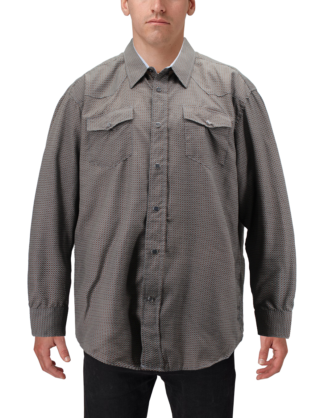 Men's Cowboy Western Long Sleeve Paisley Patterned Rodeo Button Up Dress Shirt - Picture 46 of 57