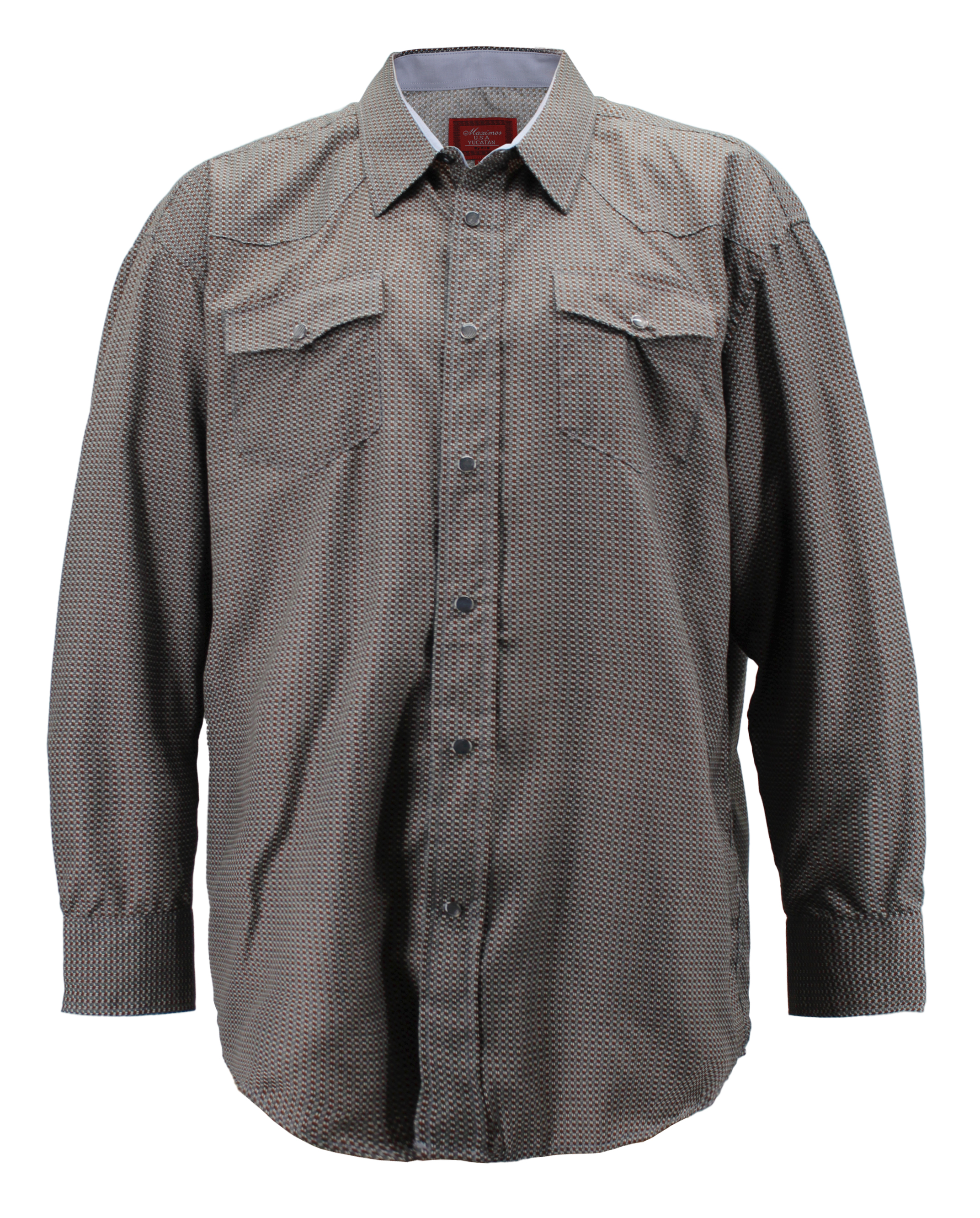 Men's Cowboy Western Long Sleeve Paisley Patterned Rodeo Button Up Dress Shirt - Picture 49 of 57