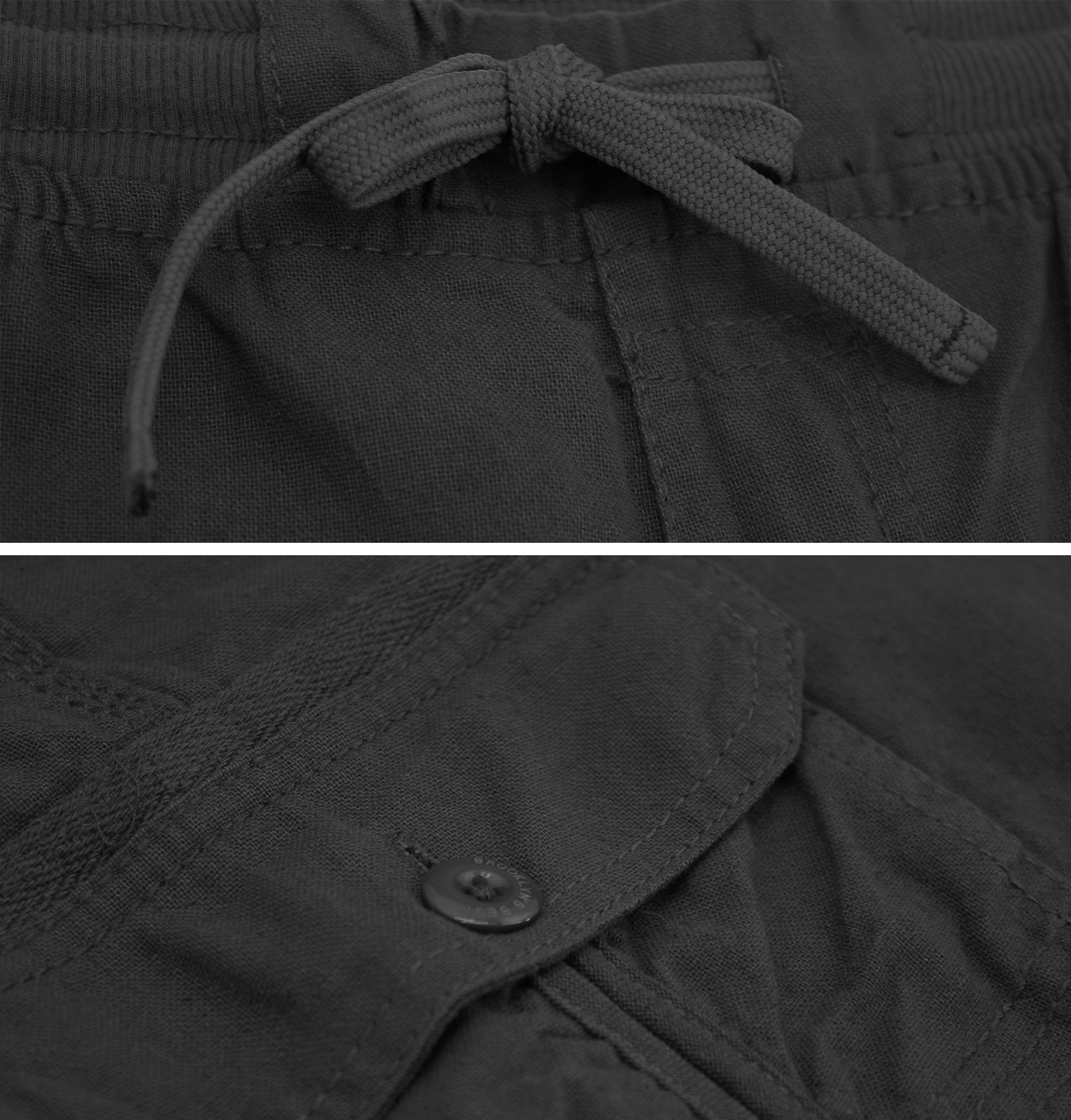 Men's Multi Pocket Drawstring Lightweight Elastic Waist Army Cargo Shorts - Picture 20 of 20