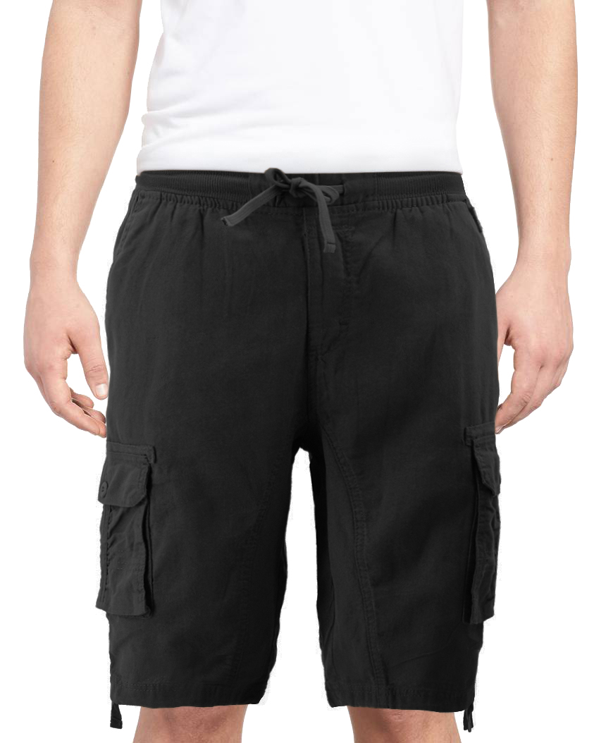 Men's Multi Pocket Drawstring Lightweight Elastic Waist Army Cargo Shorts - Picture 18 of 20