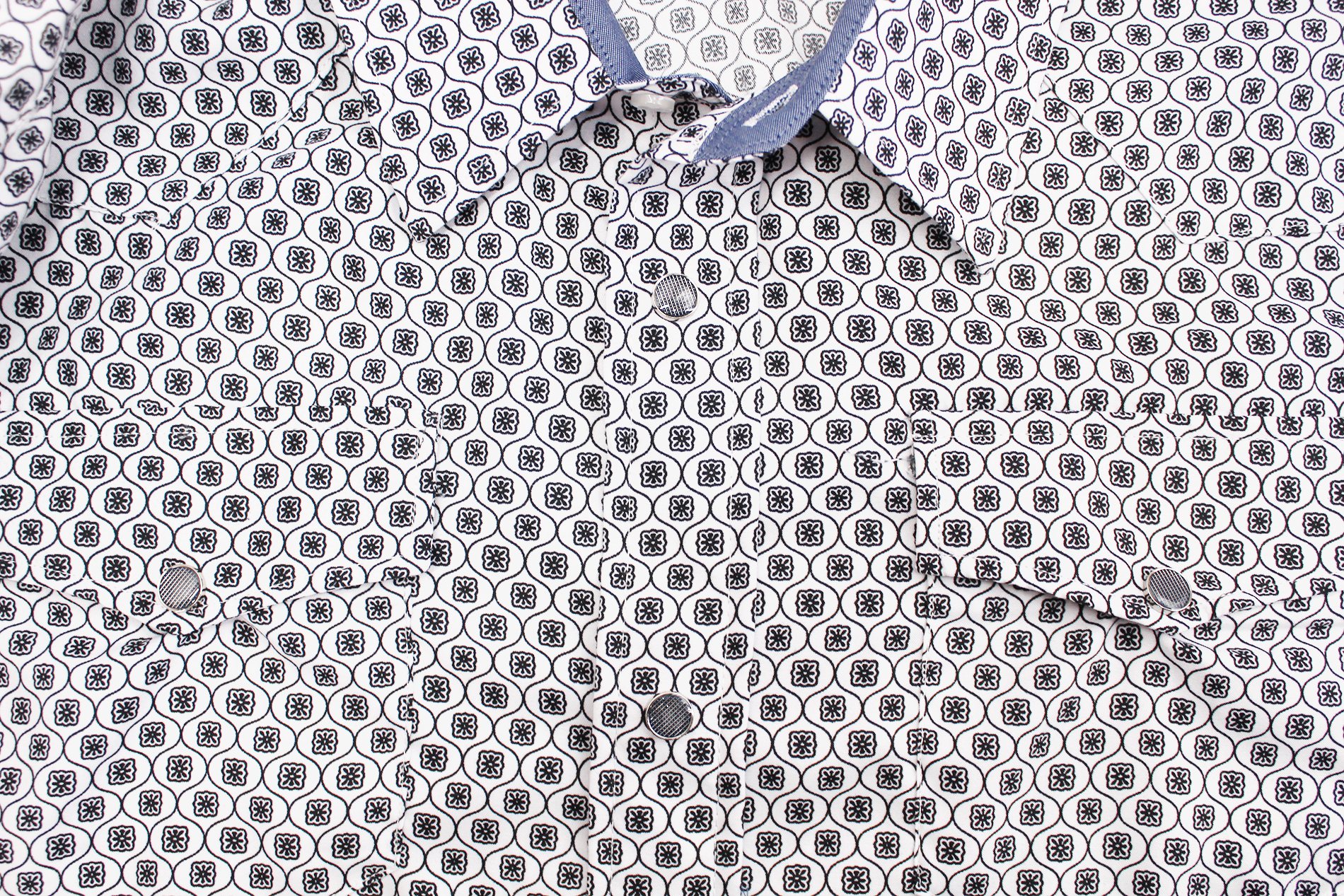 Men's Cowboy Western Long Sleeve Paisley Patterned Rodeo Button Up Dress Shirt - Picture 56 of 57