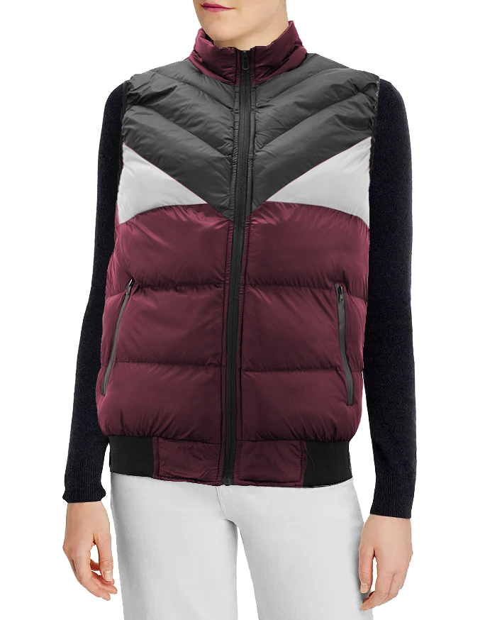 Women's Lightweight Quilted Stand Collar Full Zip Up Down Puffer Jacket Vest - Picture 19 of 32