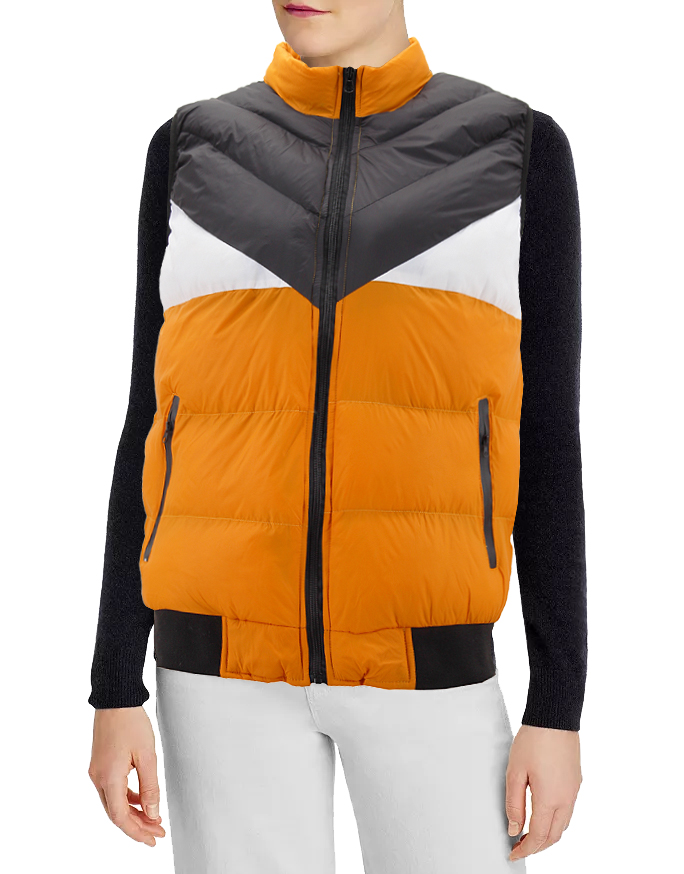 Women's Lightweight Quilted Stand Collar Full Zip Up Down Puffer Jacket Vest - Picture 23 of 32