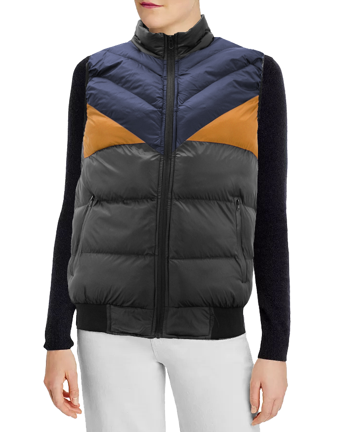 Women's Lightweight Quilted Stand Collar Full Zip Up Down Puffer Jacket Vest - Picture 31 of 32