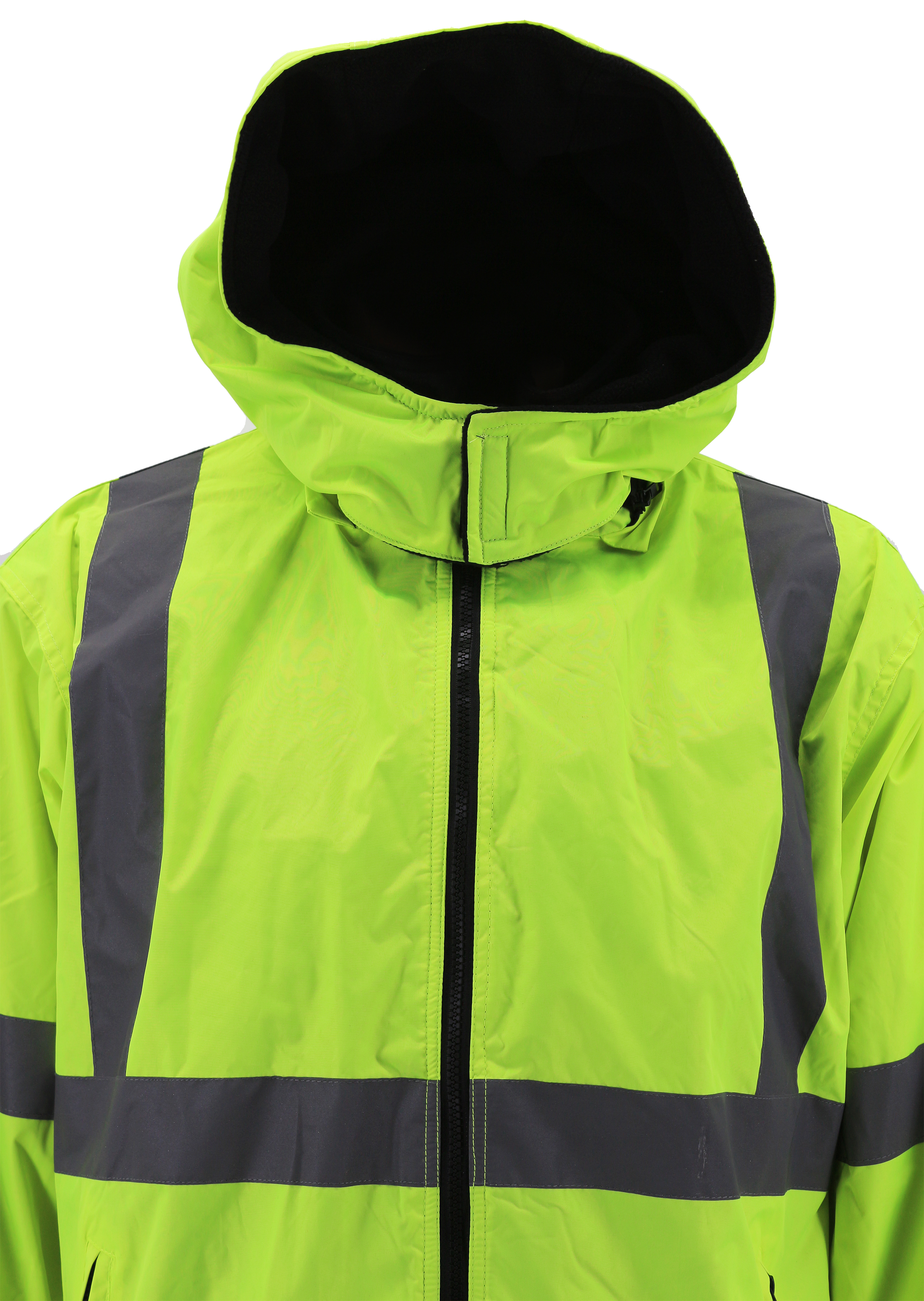 Men's Class 3 Safety High Visibility Water Resistant Reflective Neon