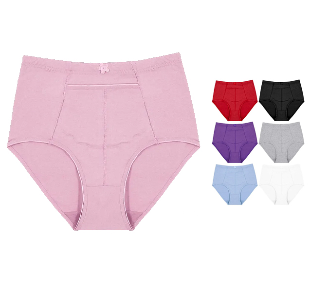 Women’s Cotton Blend Panties High Waist Briefs With Pocket Assorted 12 Pack