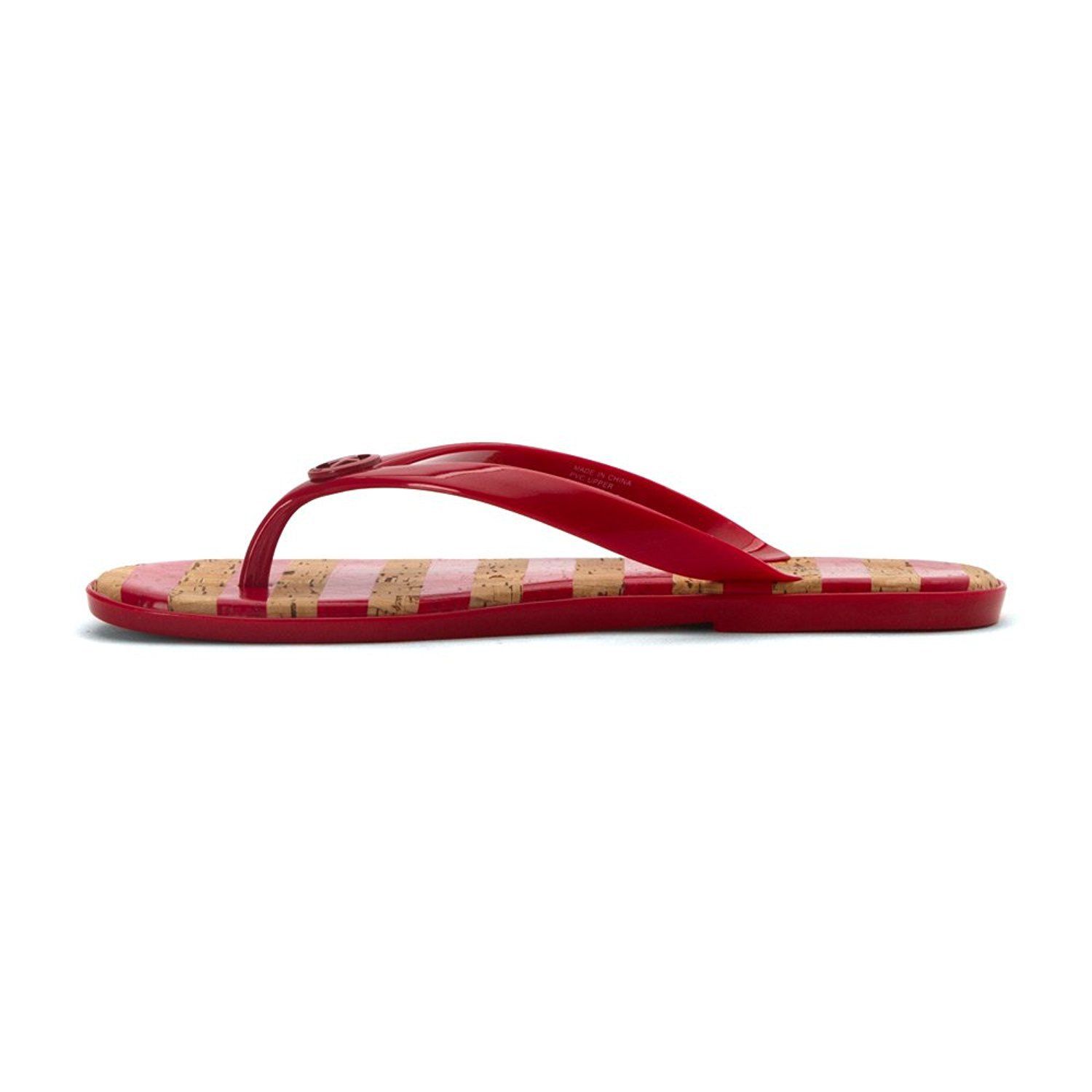 mk slip on sandals
