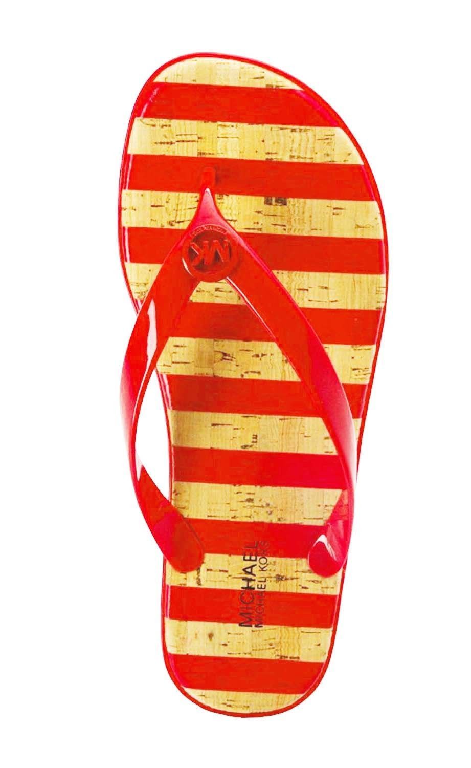 mk slip on sandals