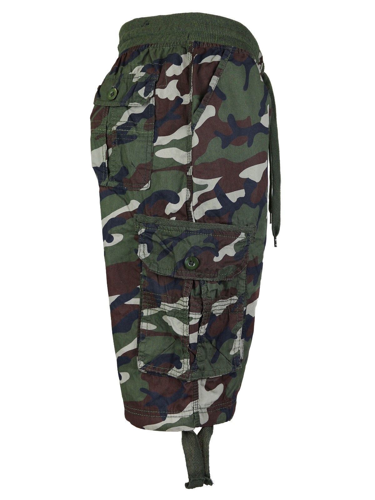 LR Scoop Men's Elastic Waist Drawstring Multi Pocket