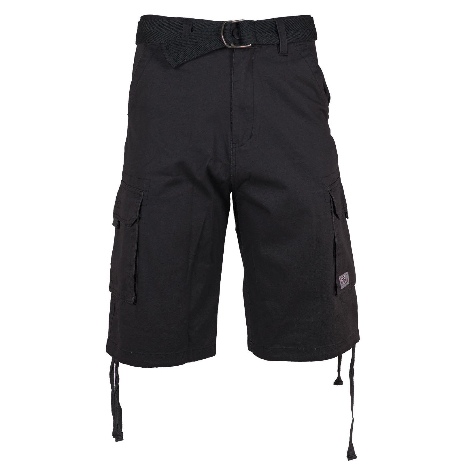Men's Premium Cotton Twill Slim Fit Cargo Camo Shorts With Woven Belt - Picture 2 of 38