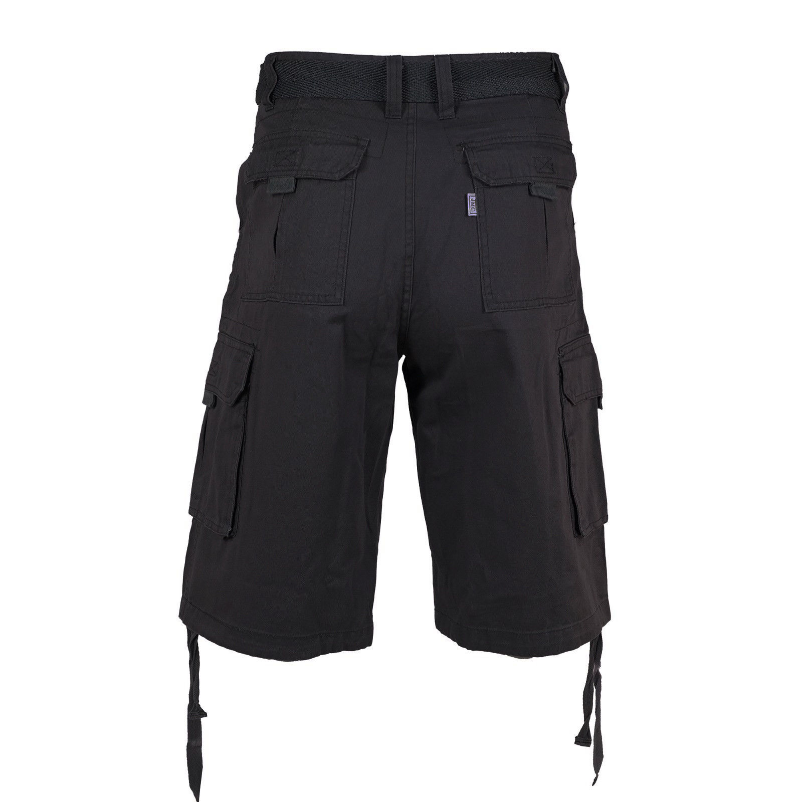 Men's Premium Cotton Twill Slim Fit Cargo Camo Shorts With Woven Belt - Picture 5 of 38
