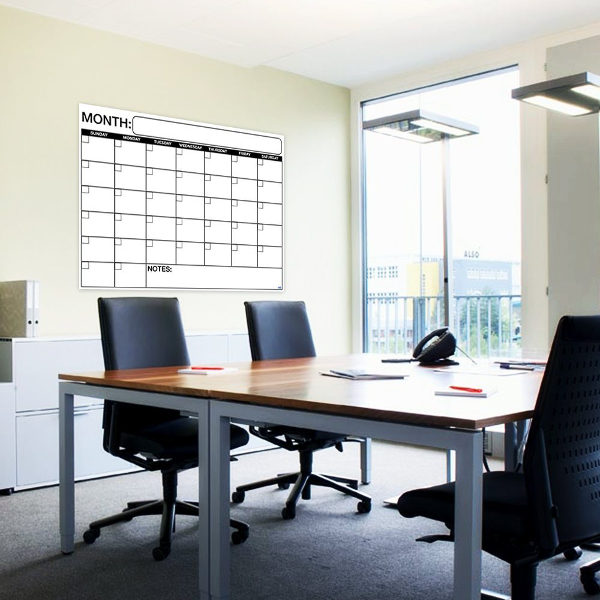 Large Dry or Wet Erase Laminated Monthly Wall Calendar Planner - Afbeelding 33 van 48